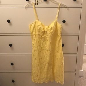Yellow Lilly Pulitzer sundress